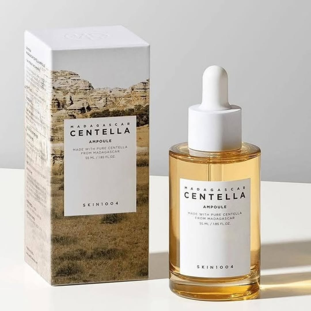 SKIN1004 Madagascar Centella Asiatica Ampoule Facial Serum | 100% Centella Asiatica Extract for Soothing Sensitive and Acne-Prone Skin, 55ml